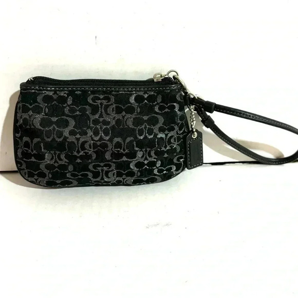 Coach vintage cc signature print  canvas wristlet wallet - Picture 3 of 7